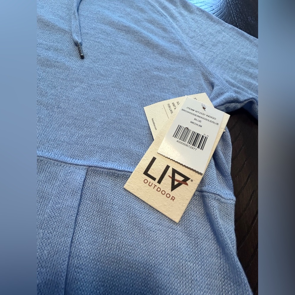Woman’s Liv Blue Outdoor/Lightweight Slub Hoodie Size Medium - Picture 5 of 5